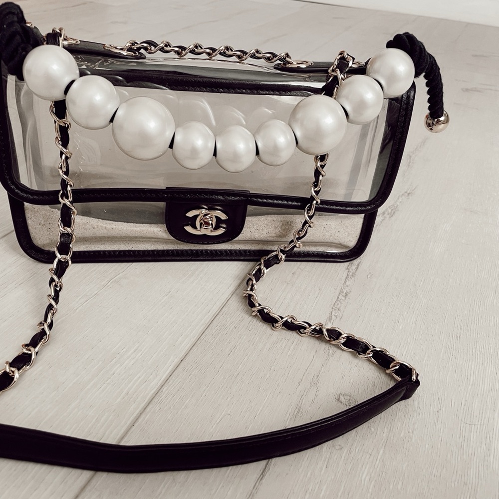 Chanel pearl ( handle only )  bag